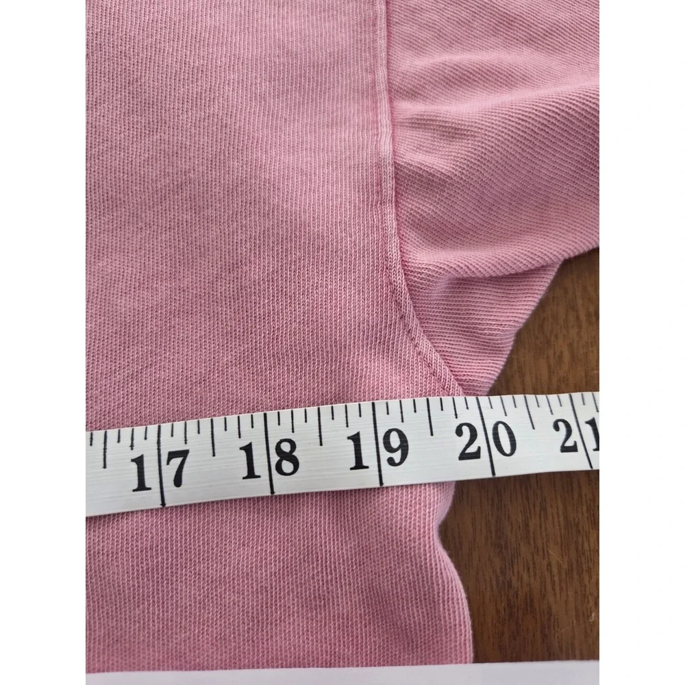 Victoria's Secret Pink Logo Top Women's Small Dusty Rose Acid Washed Oversized - Picture 7 of 11